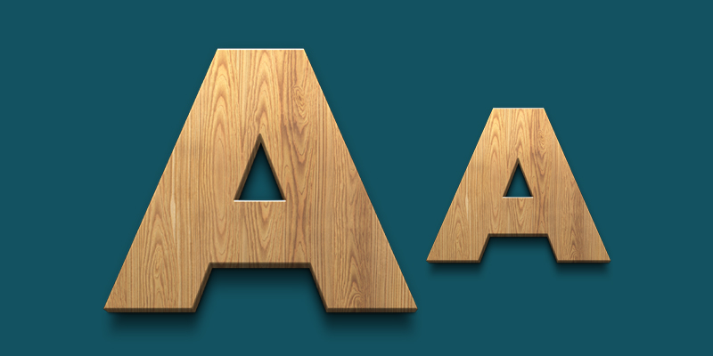 Lettere sagomate in legno
