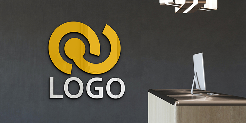 Insegna con logo in PVC