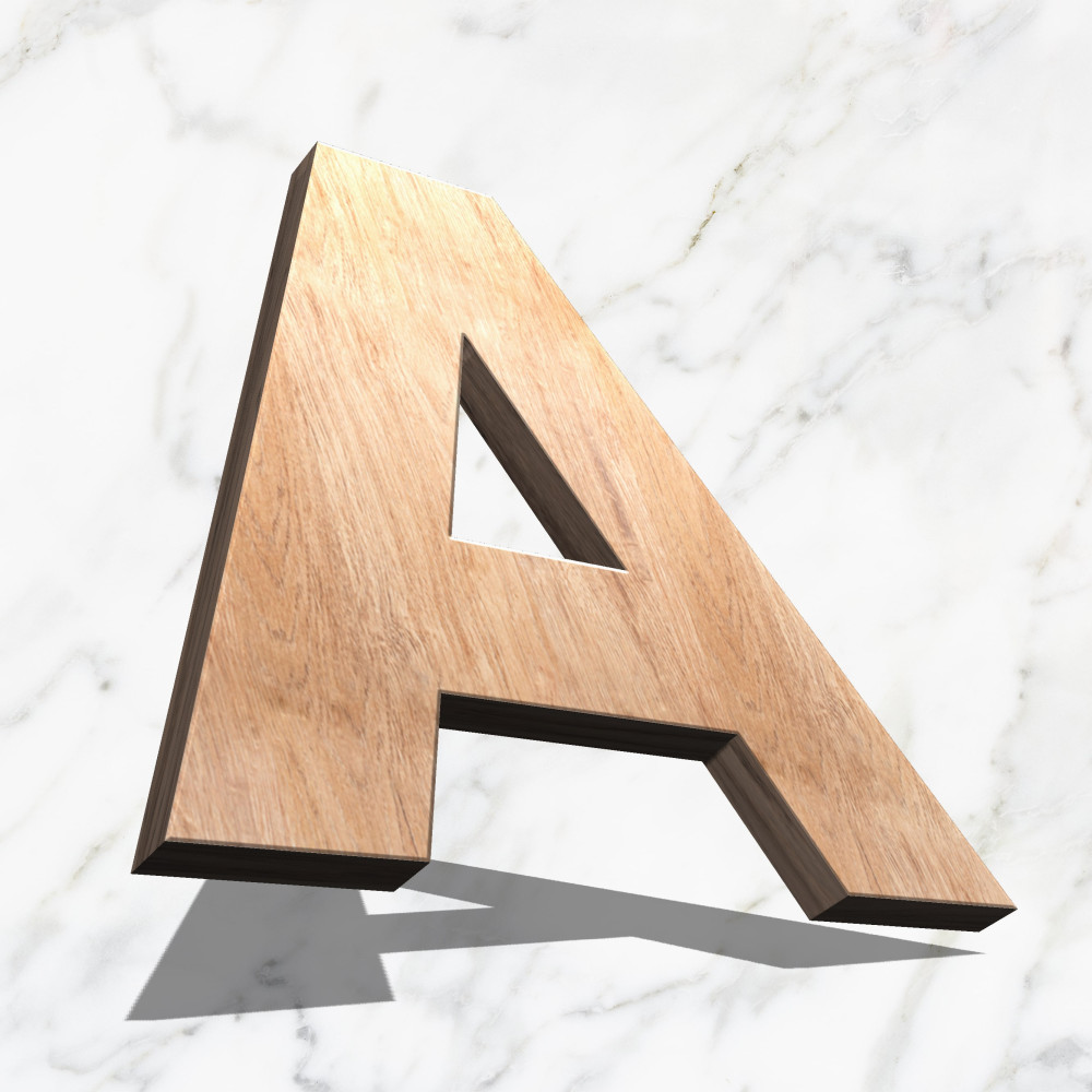 Lettere sagomate in legno